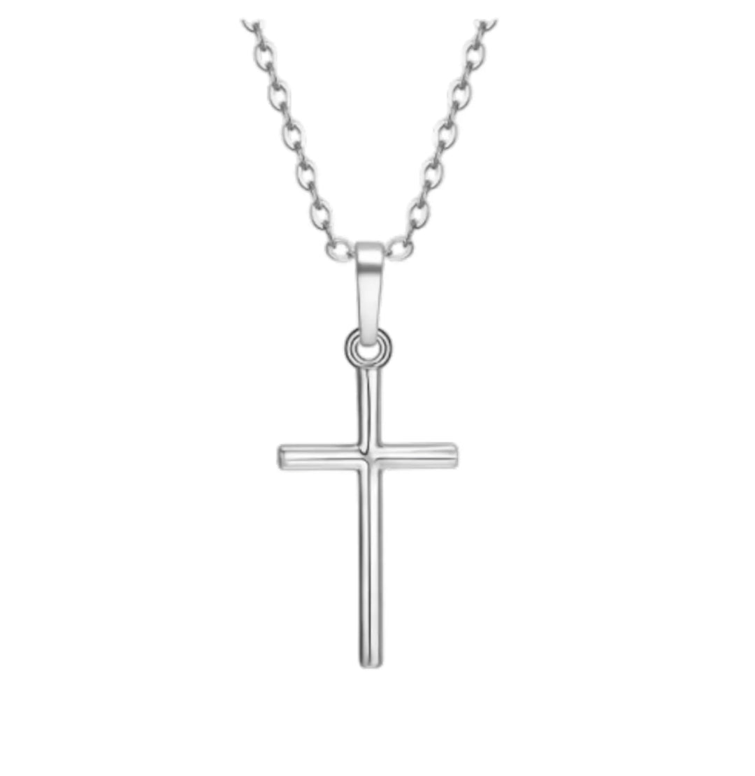 Crystal Necklace with Cross