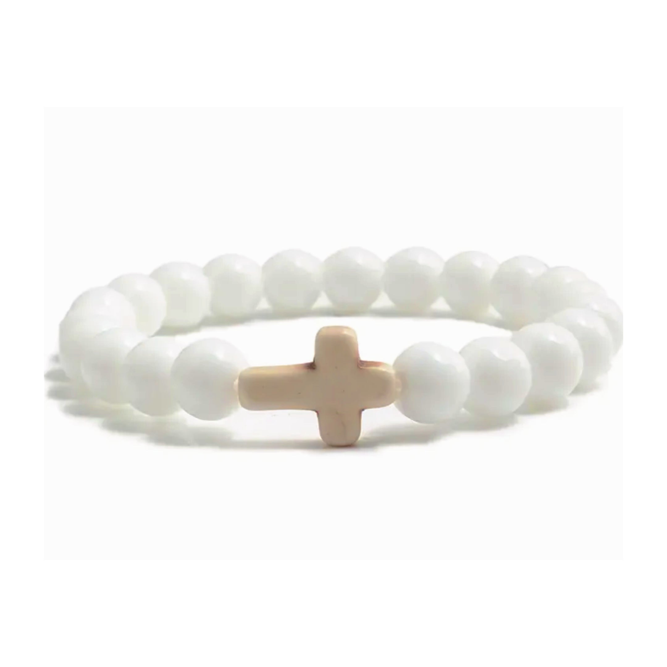 Beaded Bracelet with Cross