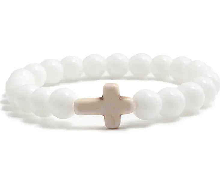 Beaded Bracelet with Cross