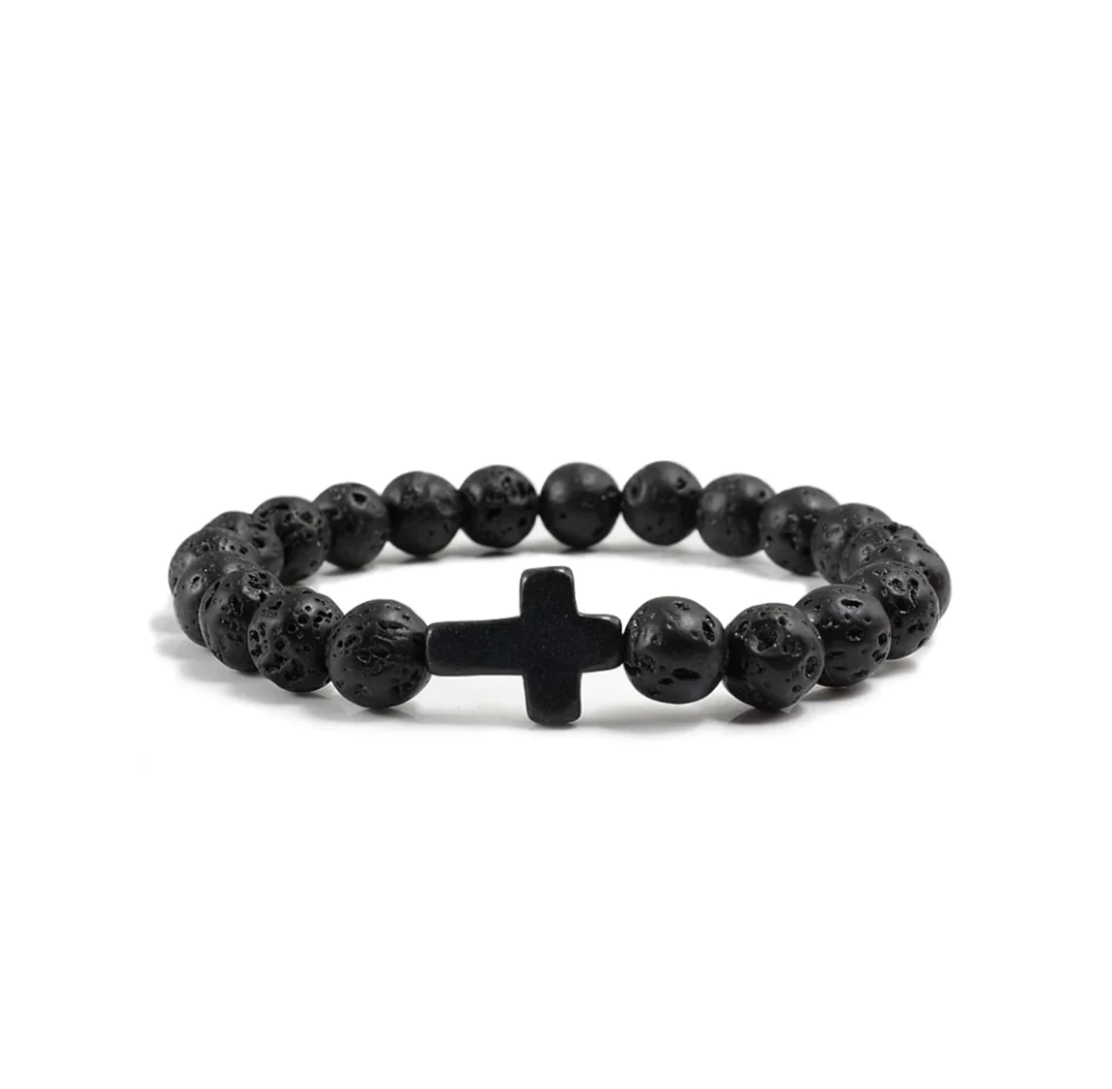 Beaded Bracelet with Cross
