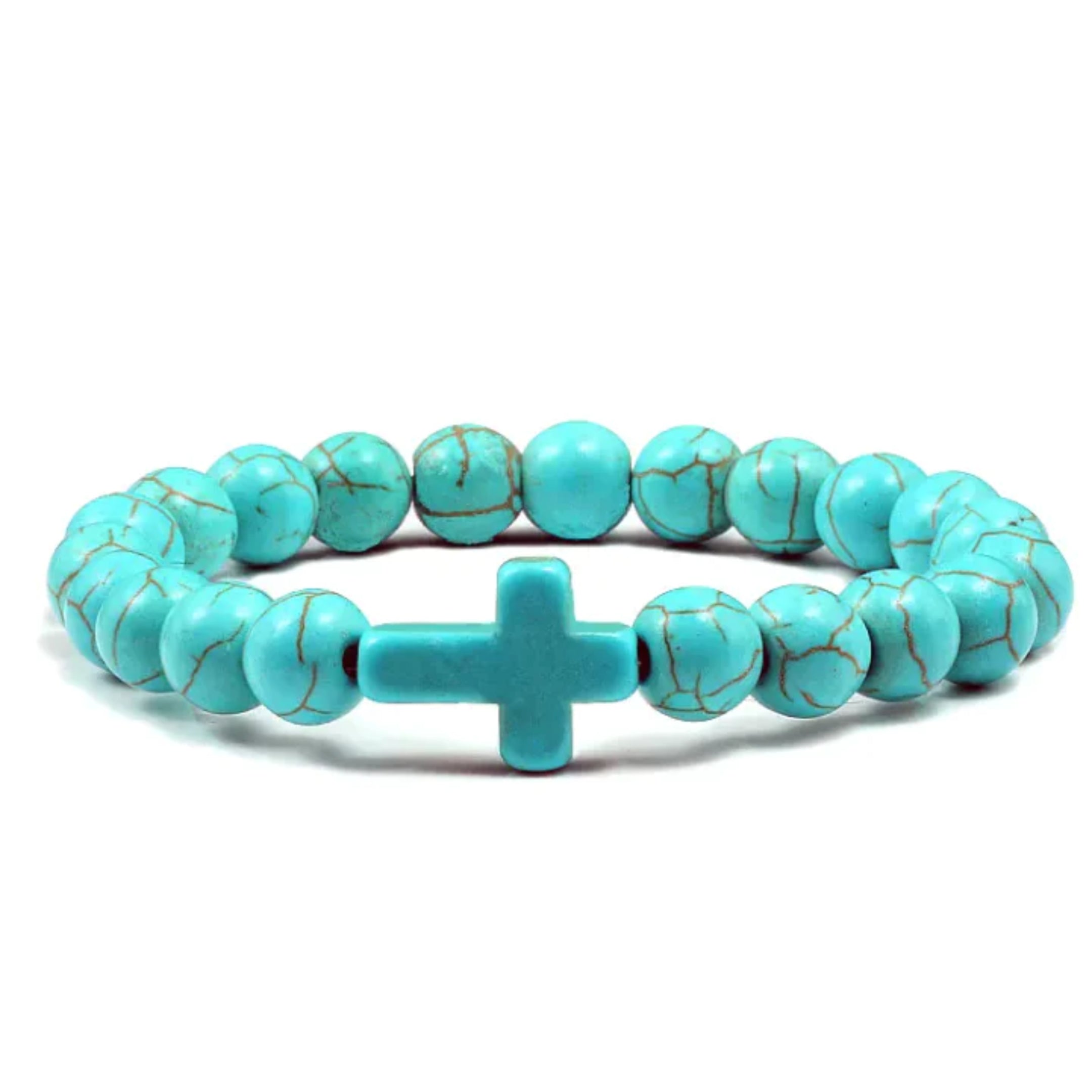 Beaded Bracelet with Cross
